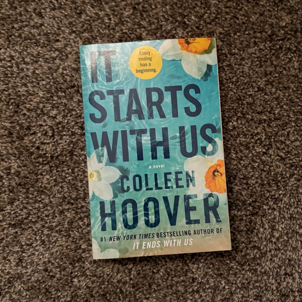 Paperback book- It Starts with Us by Colleen Hoover